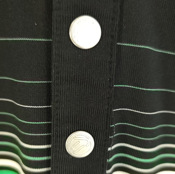 IJP Golf Polo Shirt Men's XL Black Multicolor Stripes Design by Ian Poulter - Picture 5 of 10